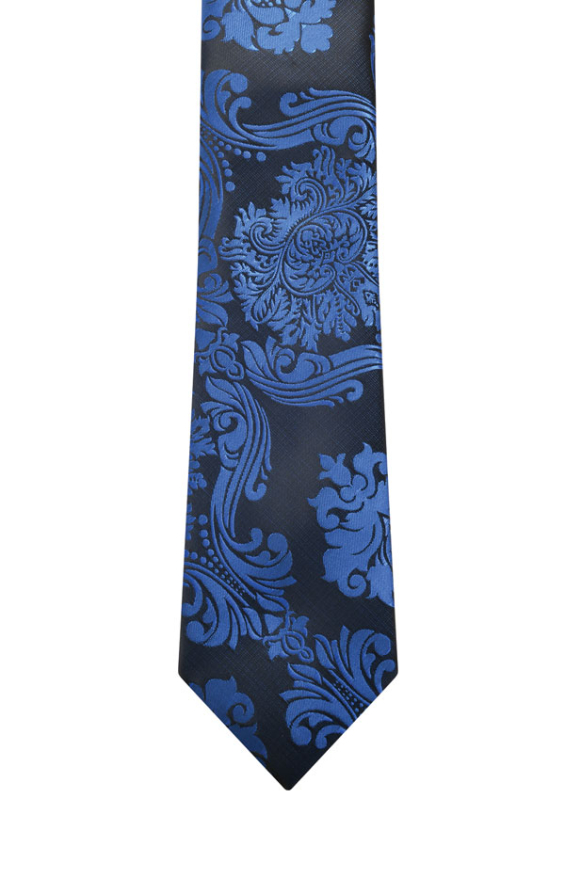 Blue Victorian Jacquard Tie - photo 1