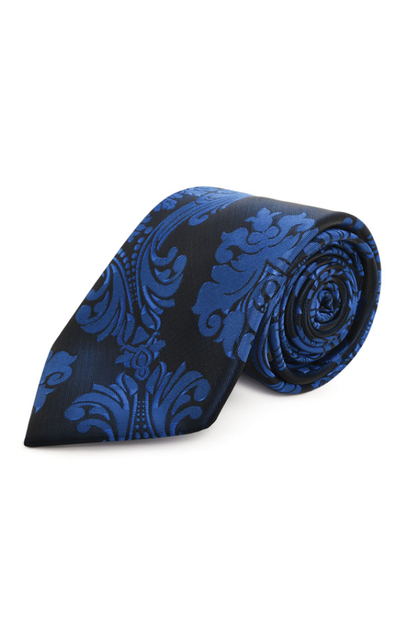 Blue Victorian Jacquard Tie