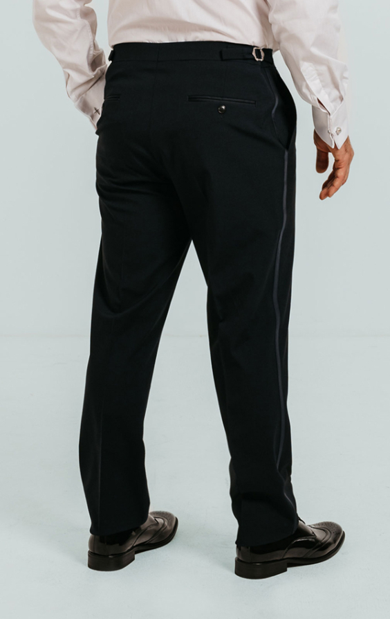 Navy Tuxedo Trousers with Satin Stripe - photo 2 Navy Tuxedo Trousers with Satin Stripe - photo 2