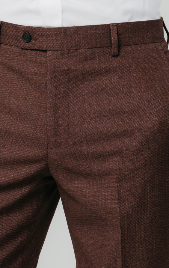 Dark Rosewood Weave Suit Trousers - photo 1 Dark Rosewood Weave Suit Trousers - photo 1