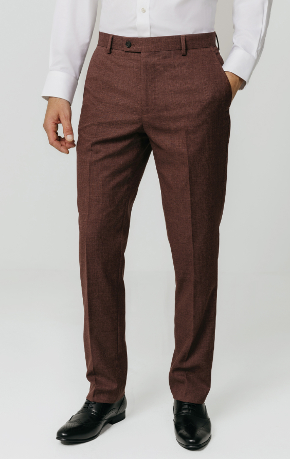 Dark Rosewood Weave Suit Trousers Dark Rosewood Weave Suit Trousers