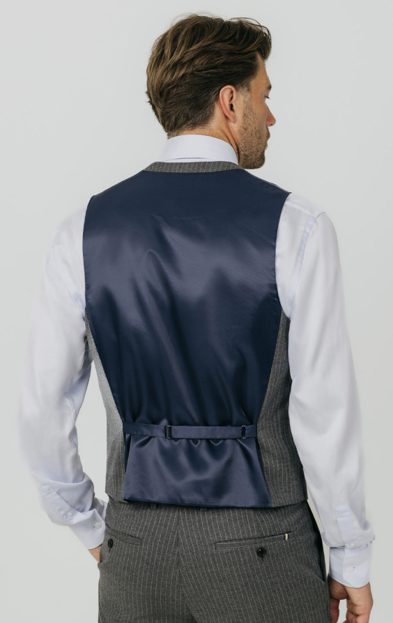 Charcoal Chalkstripe Waistcoat - photo 2 Charcoal Chalkstripe Waistcoat - photo 2