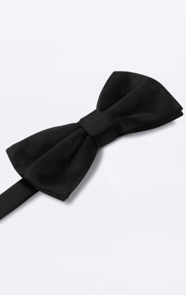 Black Bow Tie (Pre-Tied & Self-Tie)