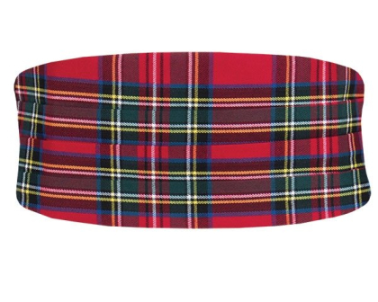 Red Tartan Cummerbund