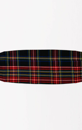 Navy Blue Tartan Cummerbund