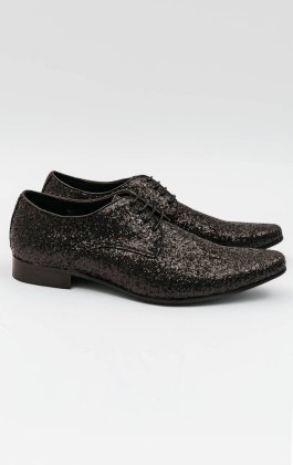 Black Glitter Shoes