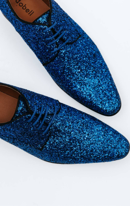 Blue Glitter Shoes