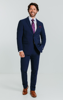 Blue Slim Suit