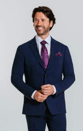 Blue Slim Suit