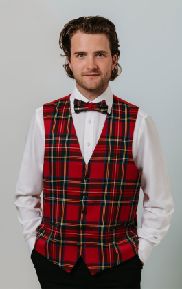 Red Tartan Waistcoat
