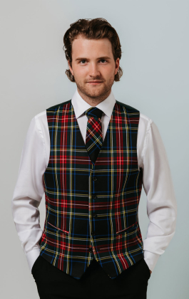 Green Tartan Waistcoat