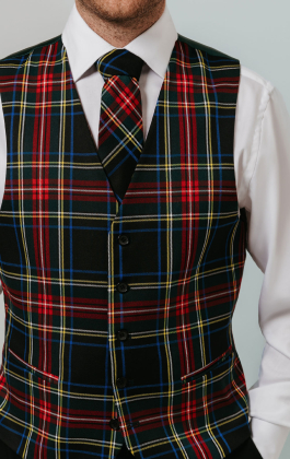 Green Tartan Waistcoat