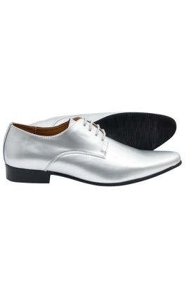 Mens silver dress shoes sale