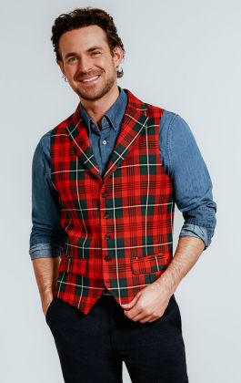 Red sales colour waistcoat