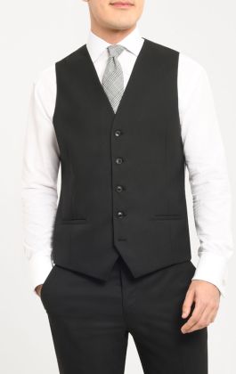 Mens black waist coat top