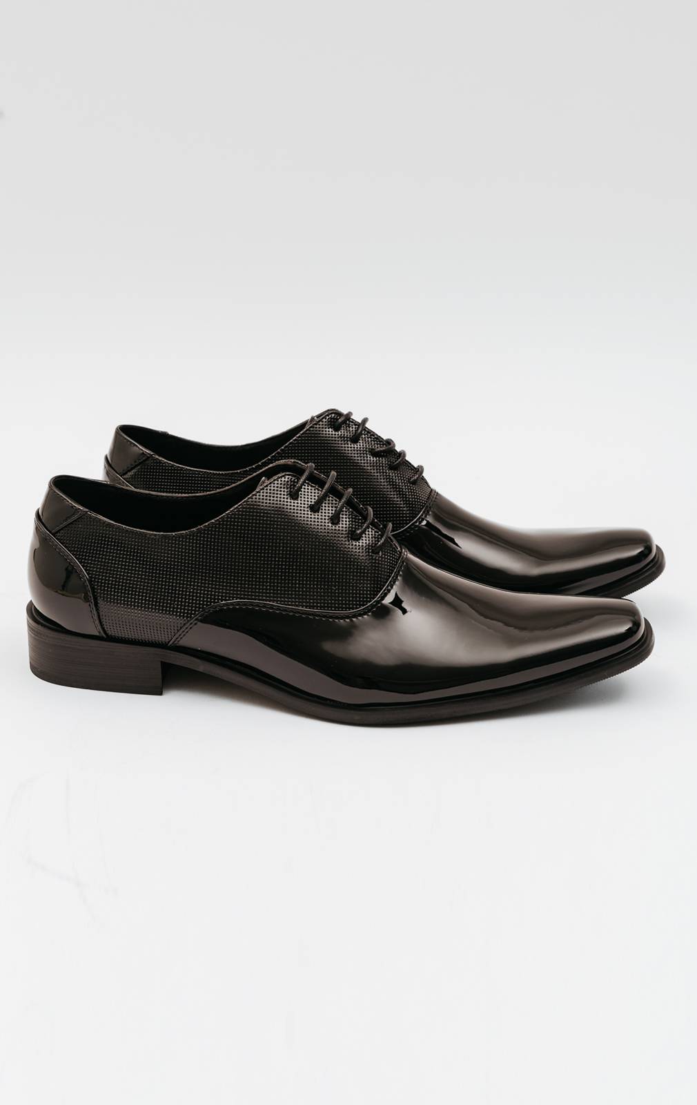 Dobell Black Contemporary Oxford Dress Shoes Dobell