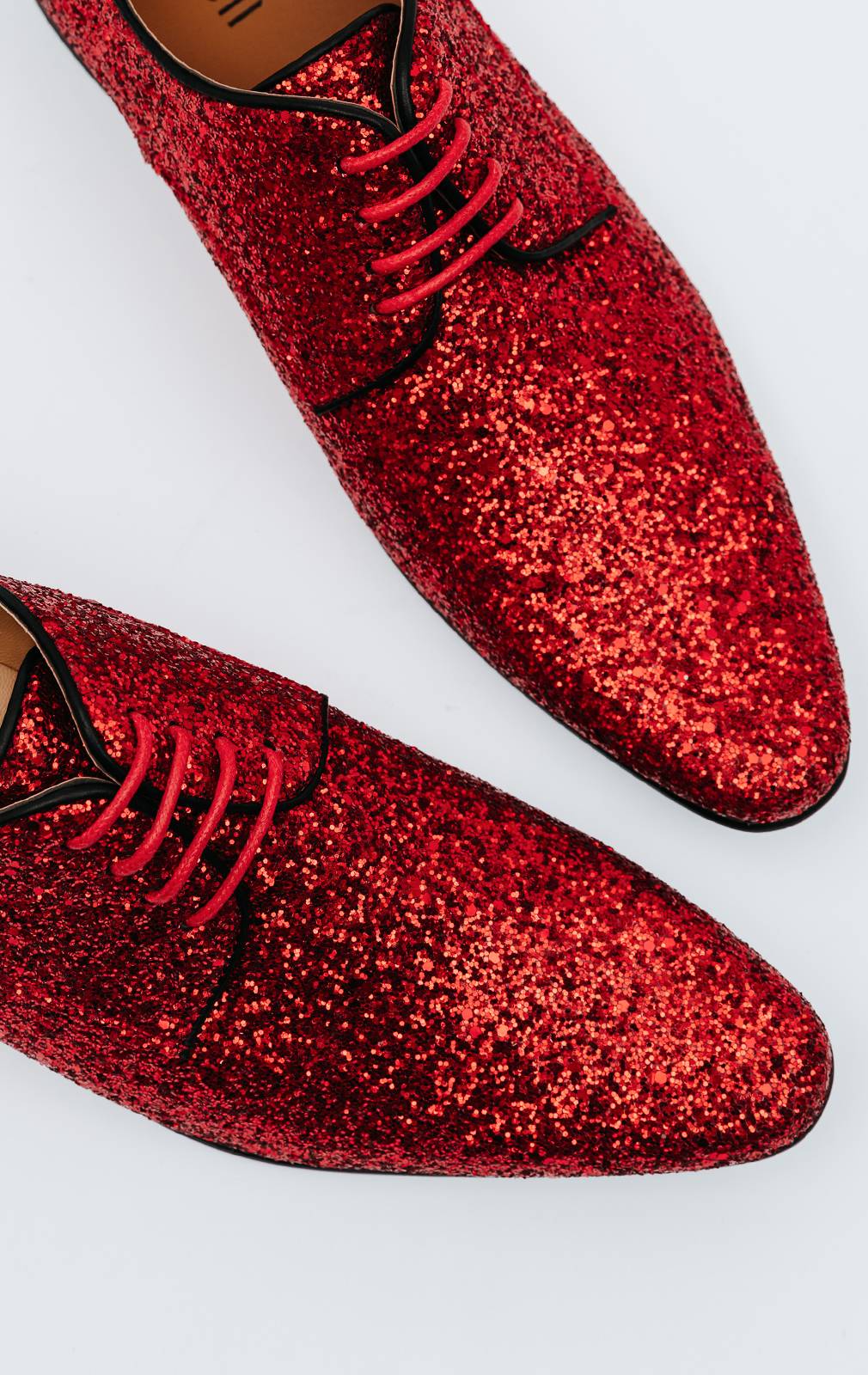 Red glitter shoes hotsell