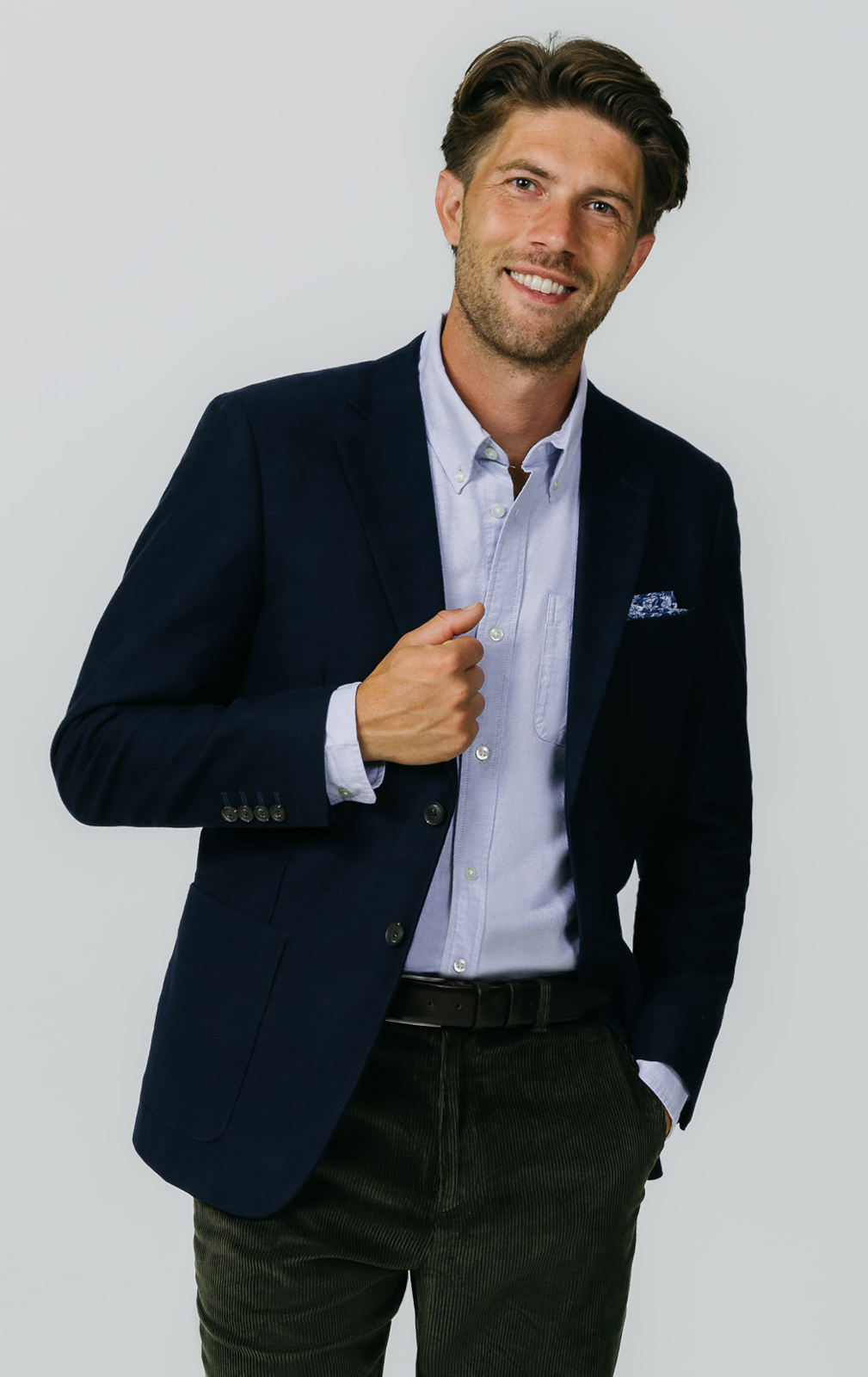 Navy Moleskin Jacket at Dobell