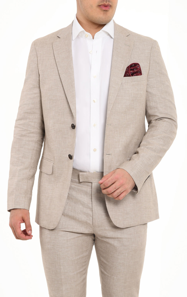 デレスderes linen jacket SAND