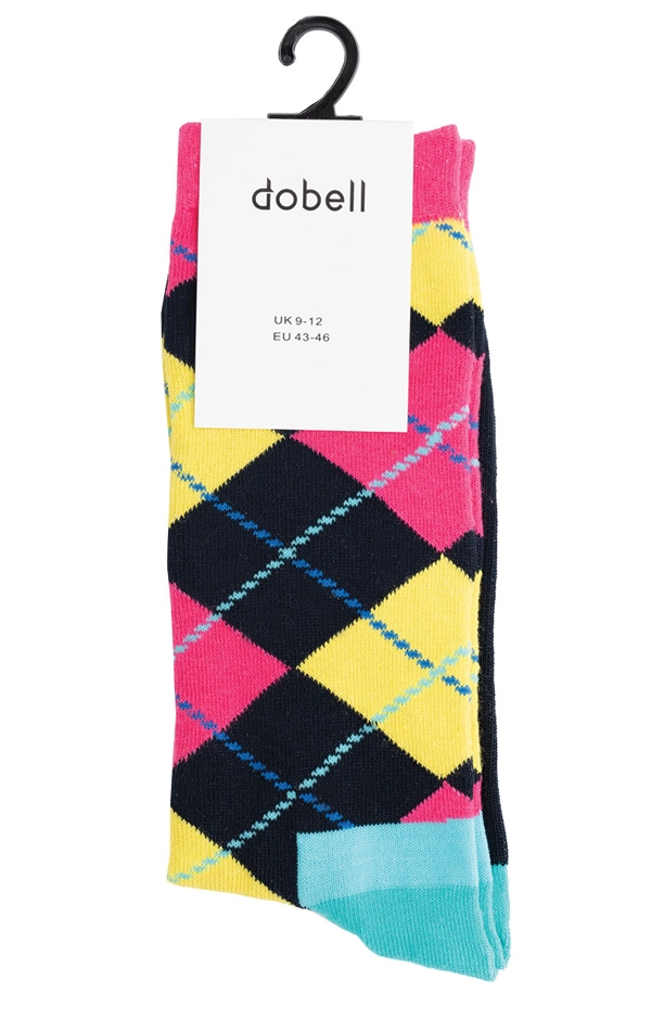Boys pink argyle shop socks