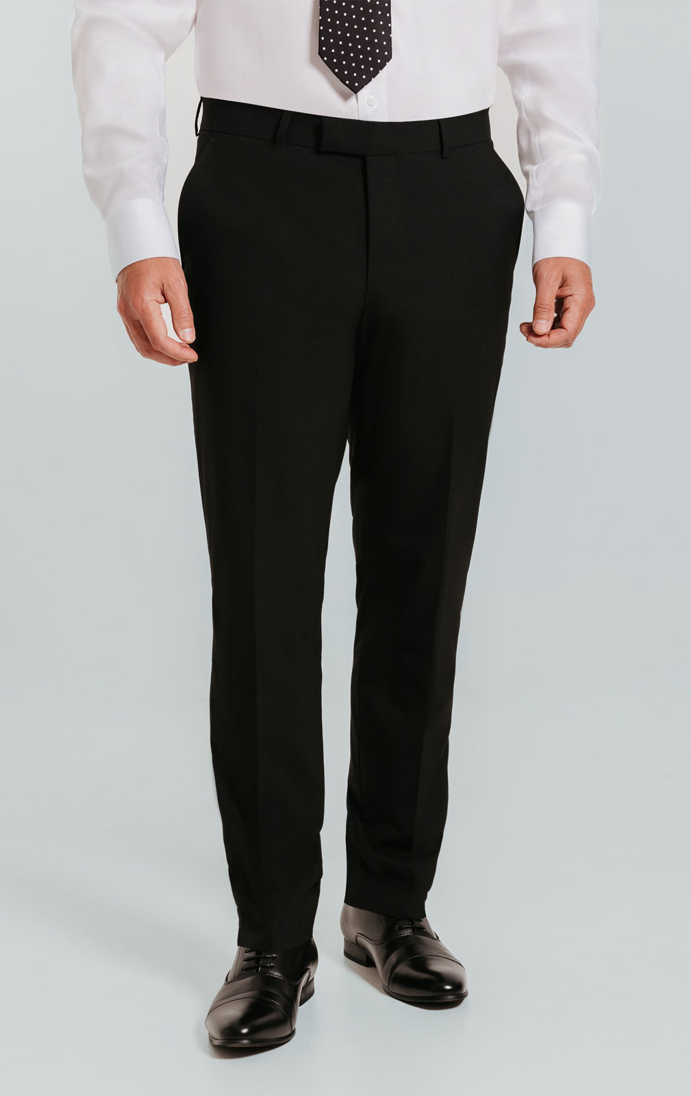 Dobell Black Slim Fit Suit Trousers Dobell
