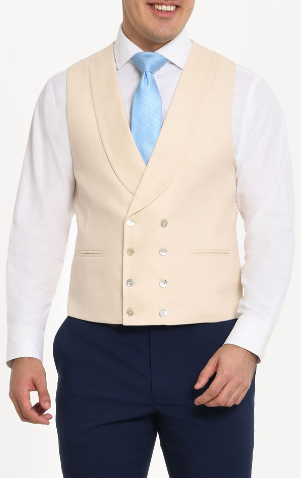 Double breasted linen best sale waistcoat