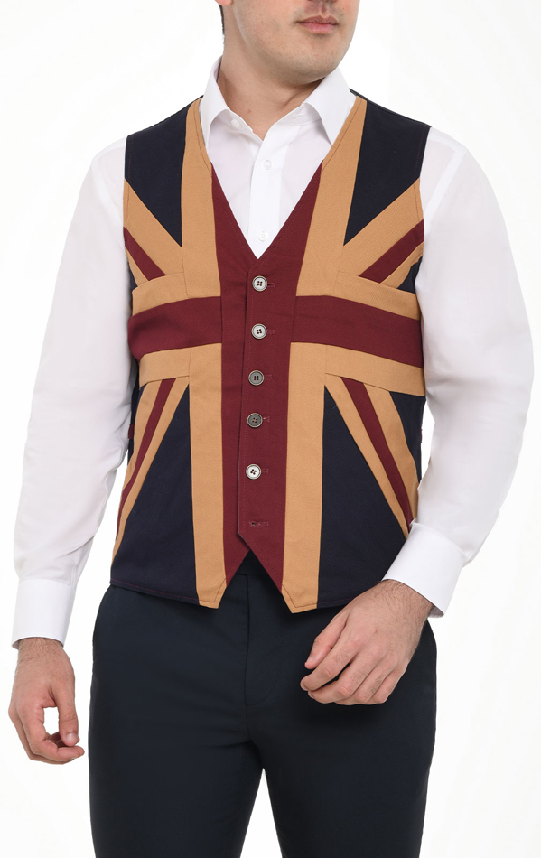 Dobell Vintage Union Jack Waistcoat