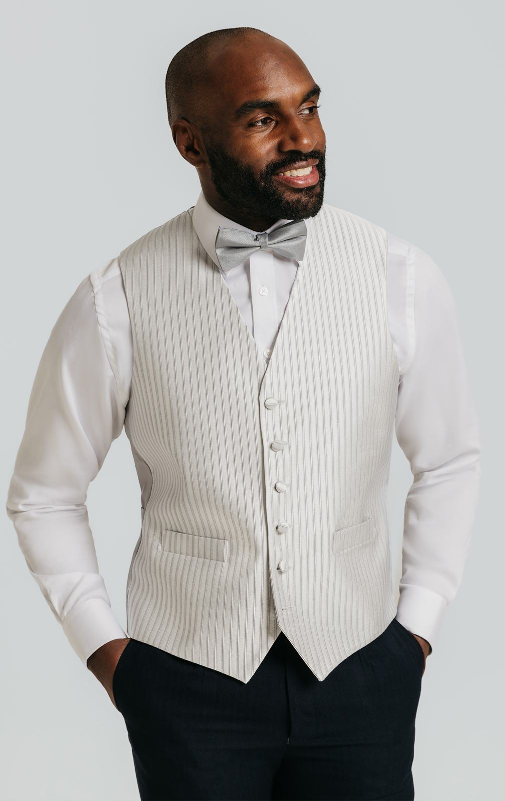 Heirloom Silver Stripe Waistcoat