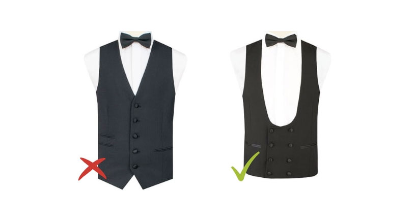 waistcoat for black tie event