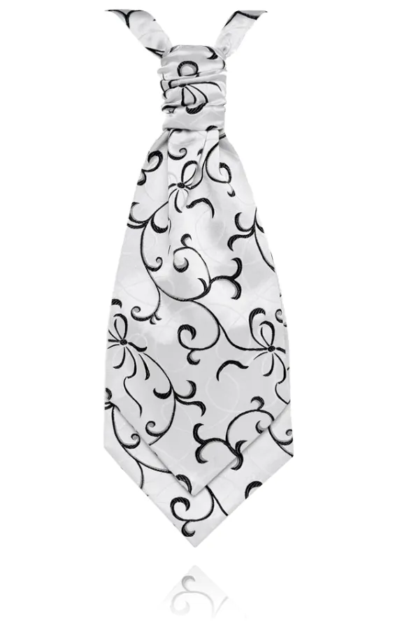 Boys Black Bow Jacquard Cravat Boys Black Bow Jacquard Cravat