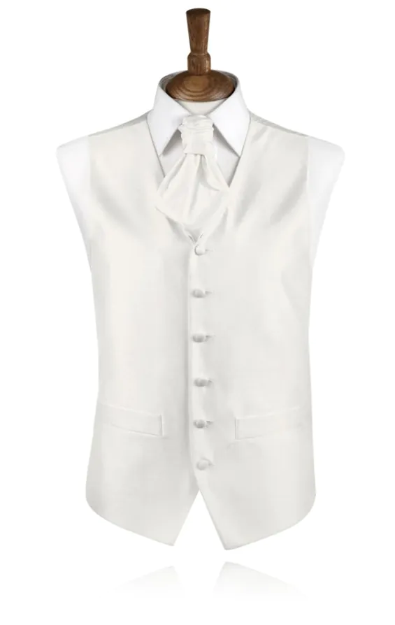 Boys Ivory Dupion Waistcoat Boys Ivory Dupion Waistcoat