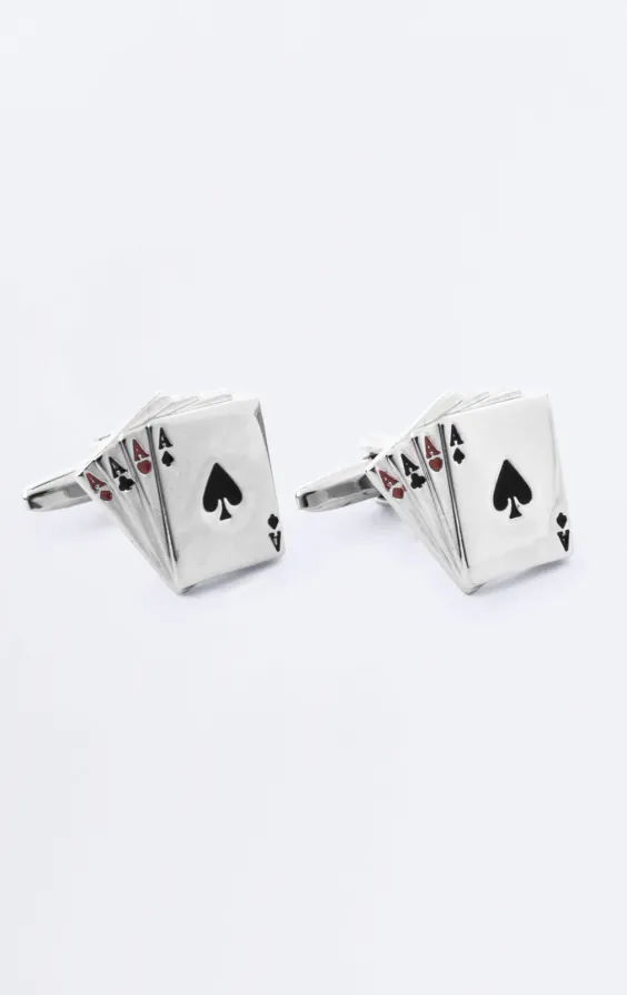 Aces Playing Card Cufflinks Aces Playing Card Cufflinks