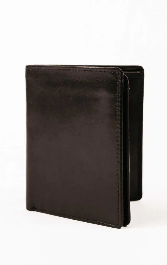 Black Leather RFID Wallet / Credit Card Holder