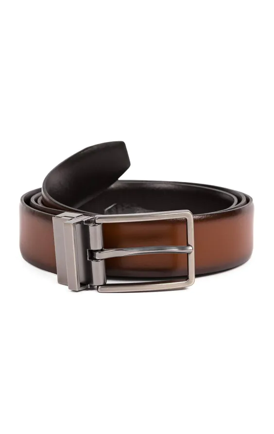 Black and Tan Leather Reversible Belt - photo 1 Black and Tan Leather Reversible Belt - photo 1