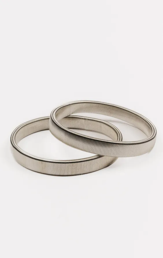 Silver Coloured Shirt Armbands Silver Coloured Shirt Armbands