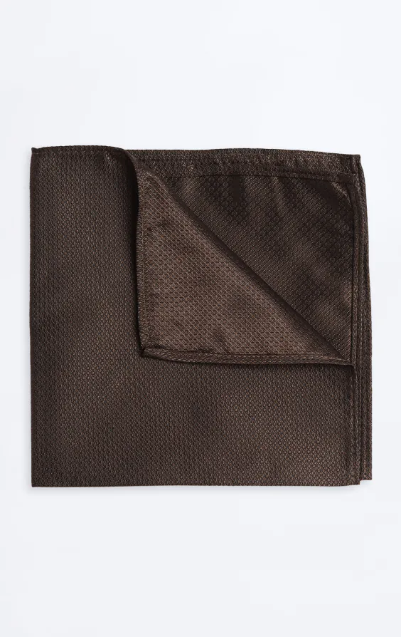 Brown Textured Handkerchief