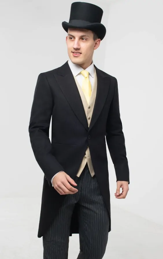 Tuxedo with tails and top hat best sale