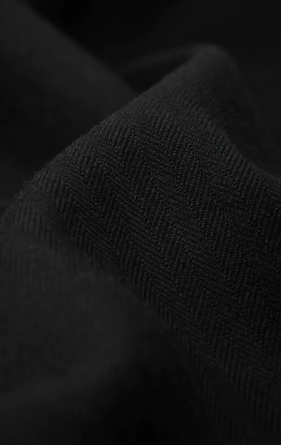 100% Wool Black Herringbone Morning Tailcoat - photo 5
