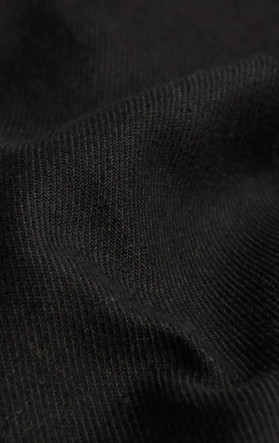 Black Linen Twill Waistcoat thumbnail 4