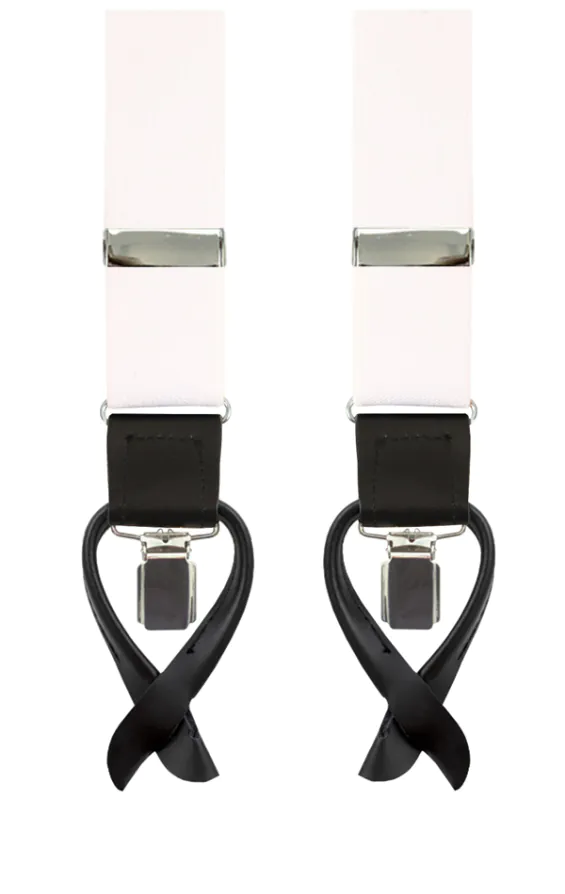 Luxury 2-in-1 White Braces - 35mm Luxury 2-in-1 White Braces - 35mm