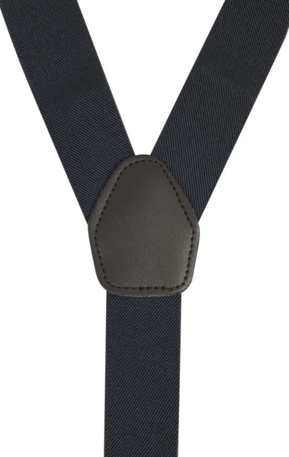 Luxury 2-in-1 Navy Blue Braces - 35mm - photo 2