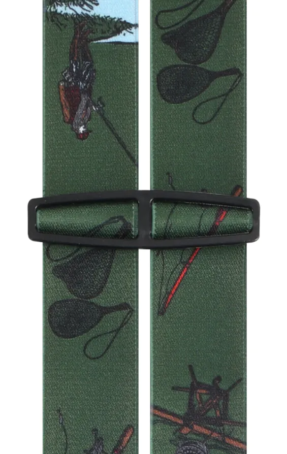 Dark Green Fishing Scene Braces - photo 1