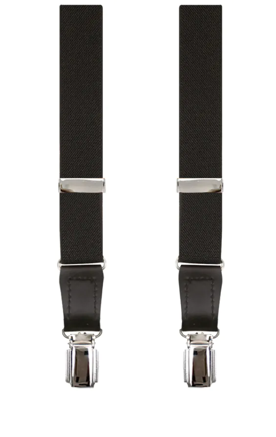 Luxury Slim 2-in-1 Black Braces - 25mm - photo 1