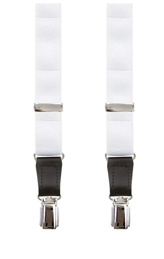 Luxury Slim 2-in-1 White Braces - 25mm - photo 1