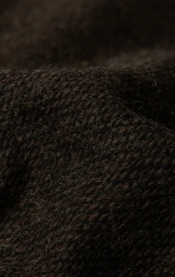 Brown Barleycorn Tweed Waistcoat with Patch Pockets thumbnail 5