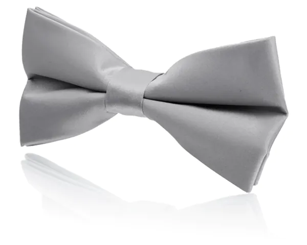Boys Silver Cummerbund & Bow Tie Set - photo 1