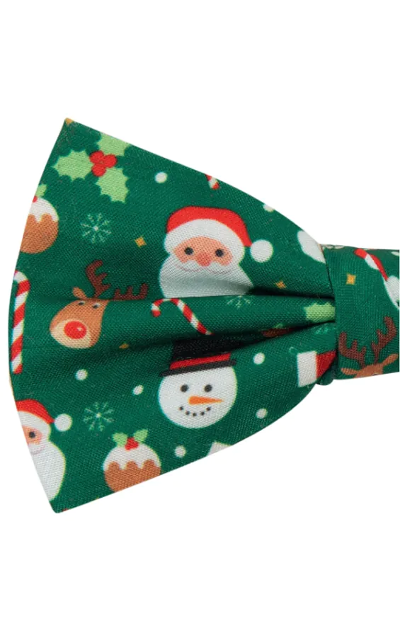 Santa & Friends Green Christmas Bow Tie - photo 1 Santa & Friends Green Christmas Bow Tie - photo 1