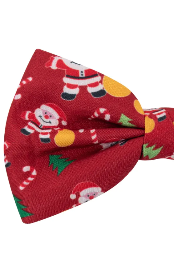 Happy Santa Claus Red Christmas Pre-Tied Bow Tie - photo 1 Happy Santa Claus Red Christmas Pre-Tied Bow Tie - photo 1