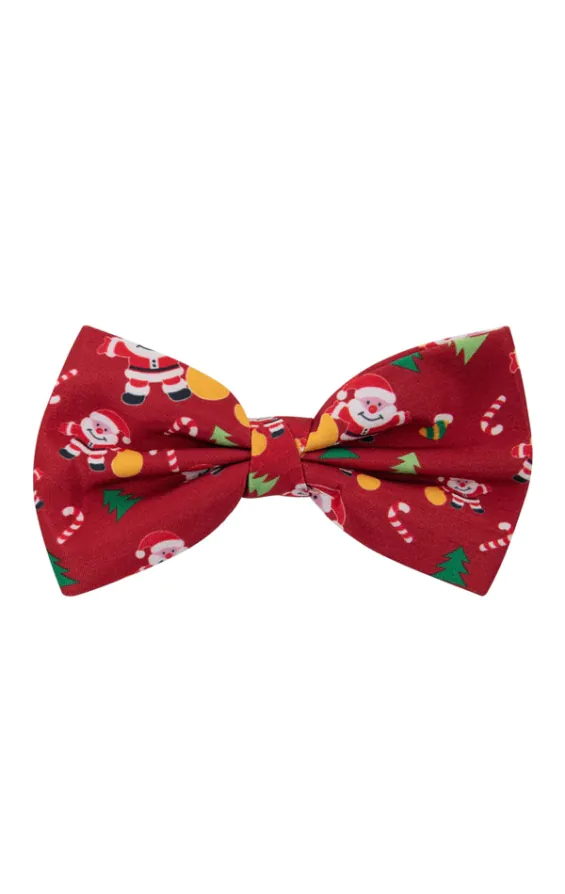 Happy Santa Claus Red Christmas Pre-Tied Bow Tie Happy Santa Claus Red Christmas Pre-Tied Bow Tie