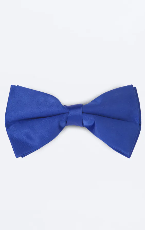 Royal Blue Poly Bow Tie (Pre-Tied & Self-Tie) Royal Blue Poly Bow Tie (Pre-Tied & Self-Tie)